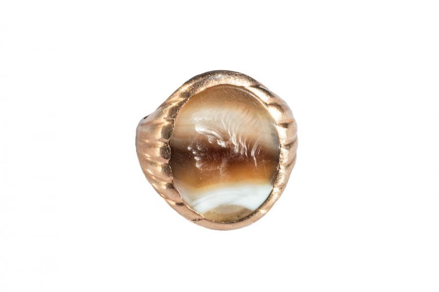 Gold Cameo Ring from the 1800s