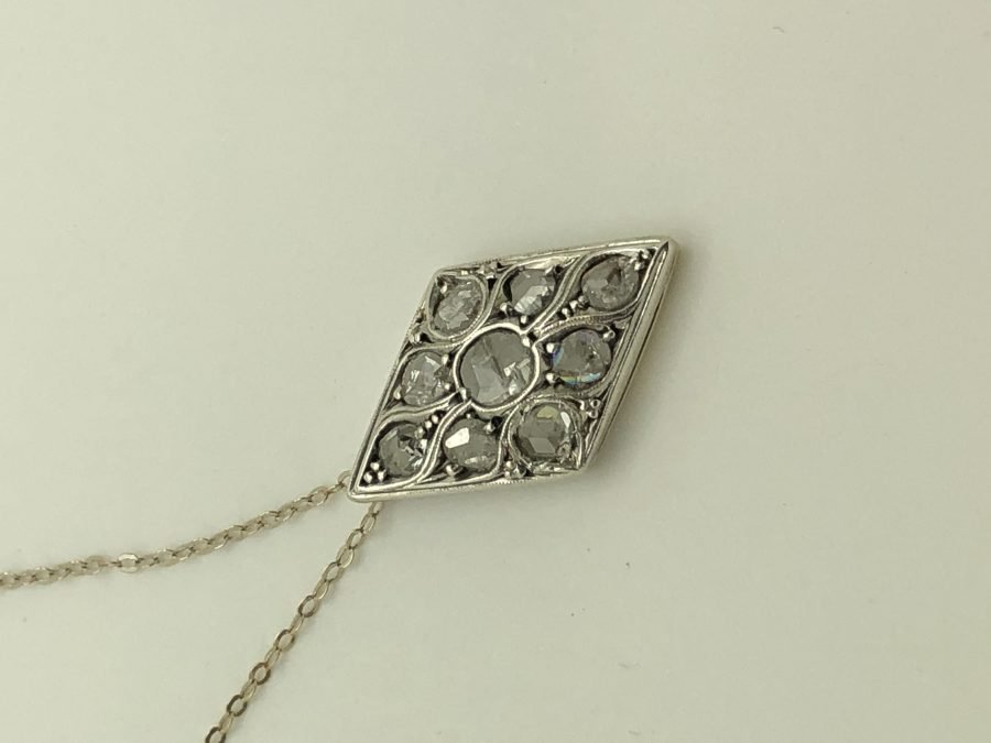 Liberty Pendant Necklace with Diamonds